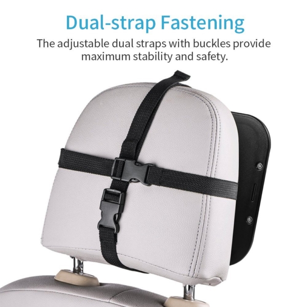 Viciviya Baby Back Seat Mirror Wide Convex Shatterproof Glass Newborn Safety With Secure Headrest Double-Strap
